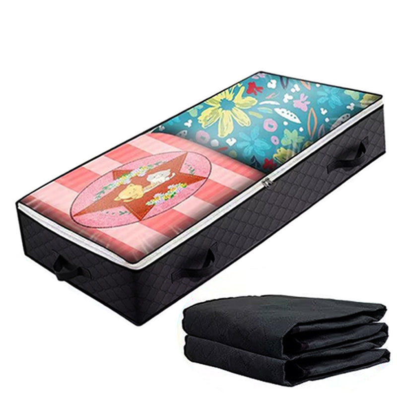 KZ-001001 1Pc 100*50*15cm Foldable Under Bed Storage Bag Zippered Organizer Blankets Clothes Storage Bin with Transparent Window KZ-001001 1Pc 100*50*15cm Foldable Under Bed Storage Bag Zippered Organizer Blankets Clothes Storage Bin with Transparent Window